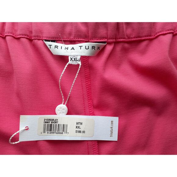 Trina Turk Emmy Side Striped Watermelon Pink Pull On Shorts XXL NWT SRP $188 - Picture 12 of 14